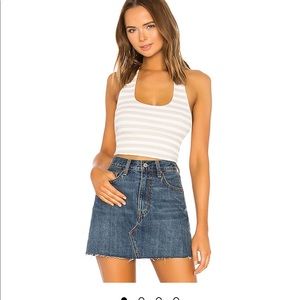 Revolve cropped halter top